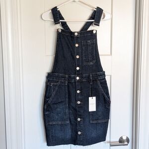 Judy Blue Dark Wash Jumper Overall Skirt sz M